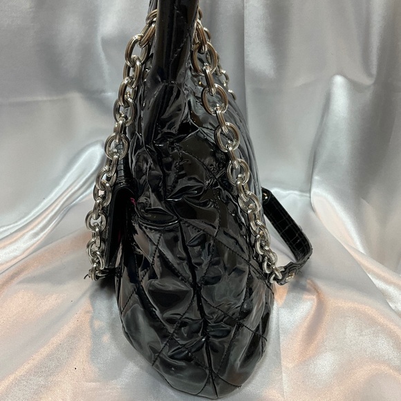 Coach black Patten leather large tote. 17-H5a - Picture 5 of 10